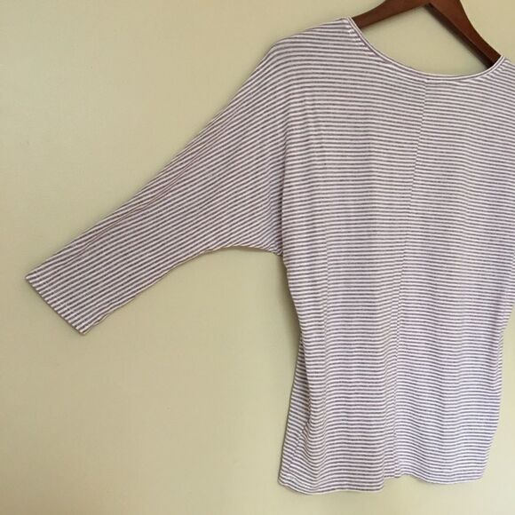 Rachel Zoe purple white stripe dolman top Size XS - Picture 4 of 6